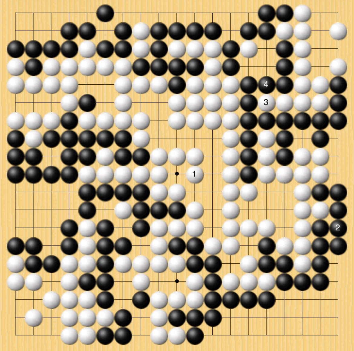 棋聖戦第二局・終局図2
