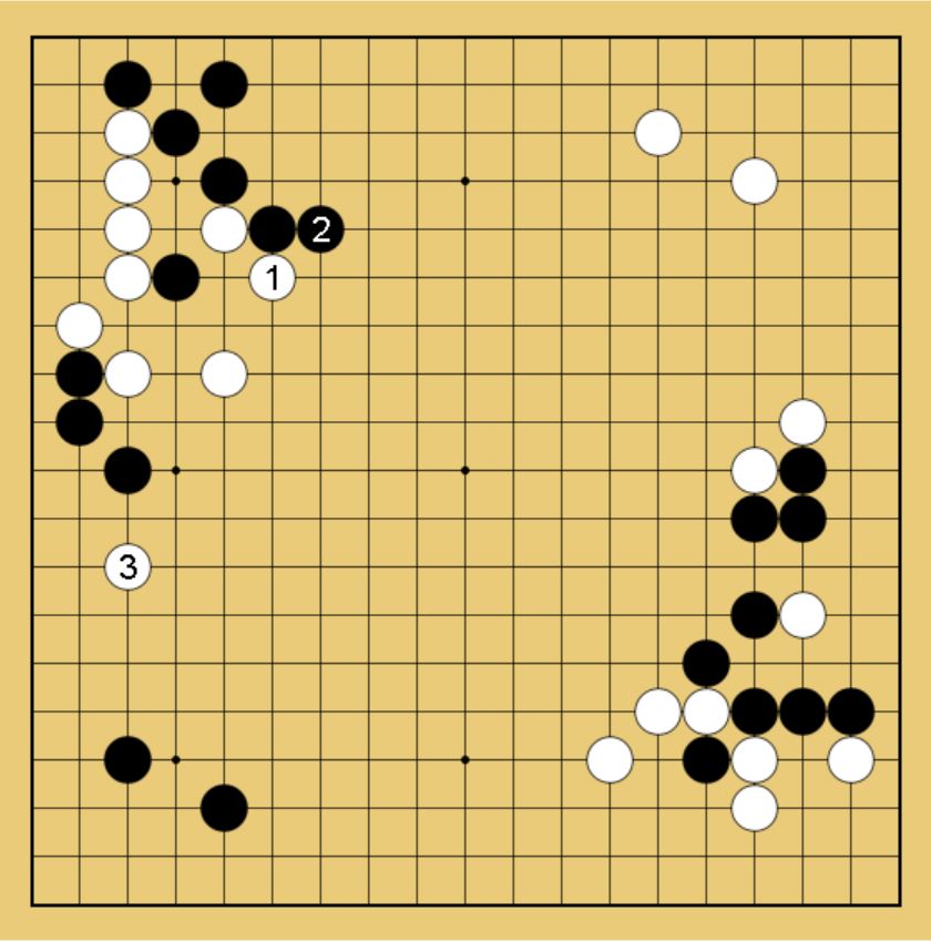１図・軽く打って先手を取る