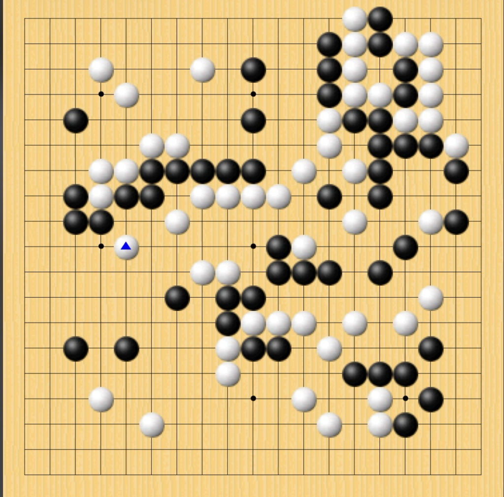 棋聖戦第五局・封じ手の局面