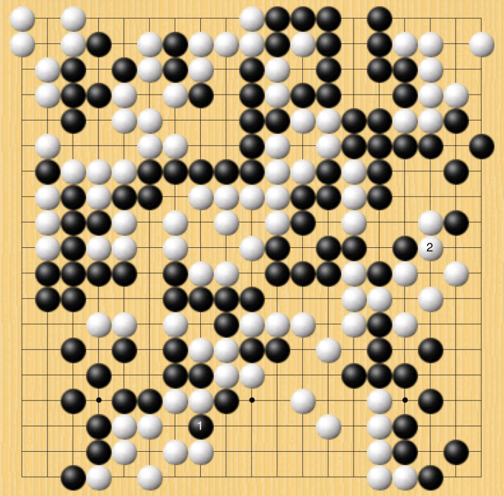 棋聖戦第五局・コウで最後の攻防