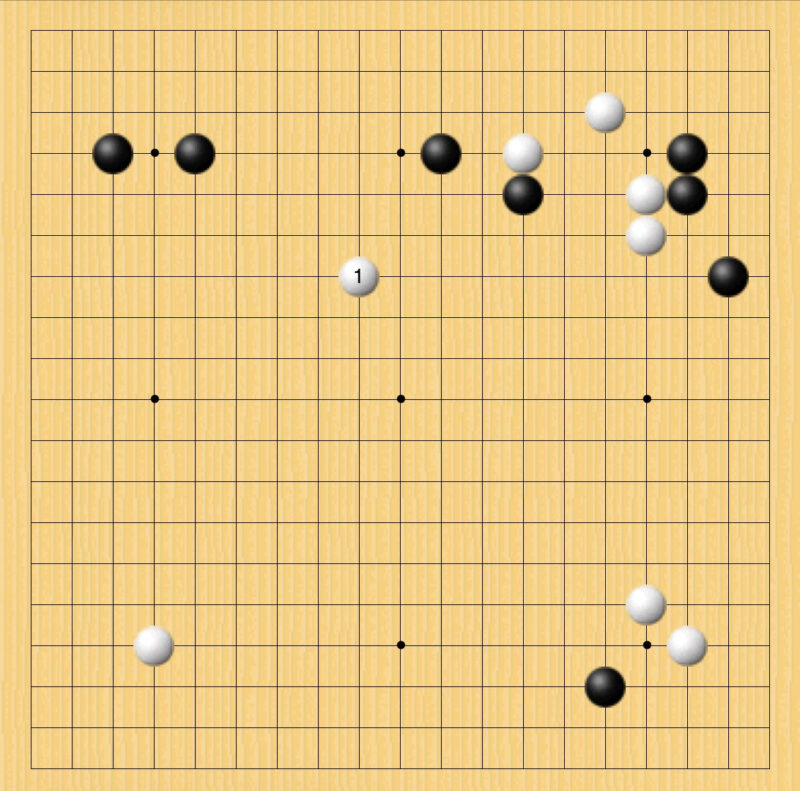 棋聖戦第六局・１図